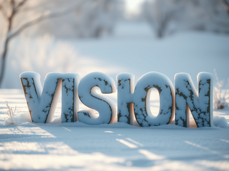 create-image-with-letters-snowy-vision-surrounded-by-a-snow-setting